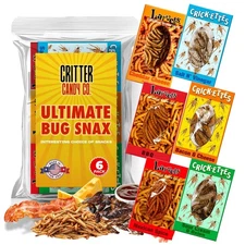 HotLix Crick-ettes & Larvets Edible Bugs (6-Pack) | Real Flavored Dried Ins
