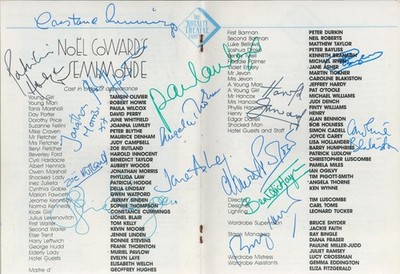 Semi Monde Multi Hand Signed Royalty Theatre Programme Judi Dench Jane Asher COA
