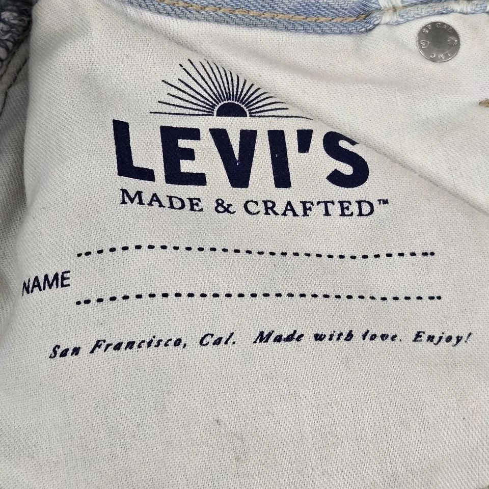 Pantalones Cortos para Mujer Levi's Hechos y Artesanales W27 Azul Denim Floral Coquettecore Y2K Italia Foto 4 de 4