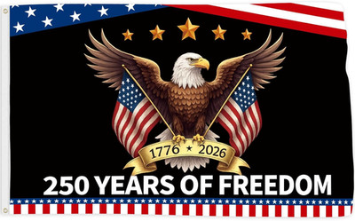 250 Anniversary Flag 3x5 Ft American Flag Eagle 1776-2026 250 Years of Freedom P