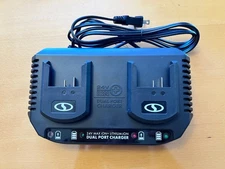 Snow + Sun Joe 24V IONMAX Dual Port Quick Charge Docking Station New!