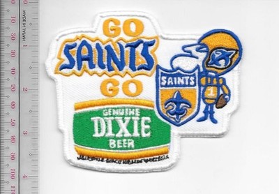 Beer Football New Orleans Saint & Dixie Beer Go Saints Go NFL Promo Patch