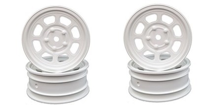 DE Racing Speedway Rear Buggy Wheels White Associated B6 & CW Oval DER-DSB-ARW