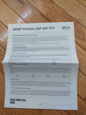 SPDR Portfolio S&P 500 ETF Summary Prospectus October 31, 2024