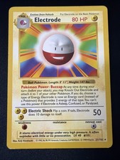 1999 Pokémon Base Set Shadowless Electrode 21/102 WOTC Rare on eBay
