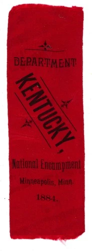 G.A.R. - Grand Army of the Republic – GAR Kentucky at Minneapolis 1884 Ribbon