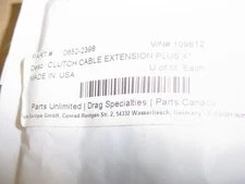 Harley Davidson Fat Baggers 4” Clutch Cable Extension 0652-2398 