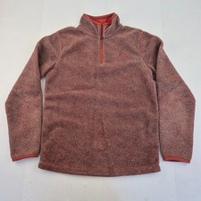 WEIRD FISH Jumper Small Red Men's 100 Polyester Casual Warm Pullover