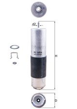 Kraftstofffilter MAHLE KL 169/6D Leitungsfilter für MERCEDES S205 W205 KLASSE