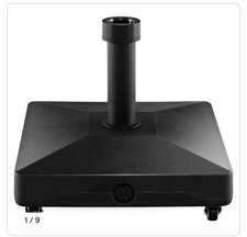 Fillable Square Umbrella Parasol Base Stand with Universal Wheels    128
