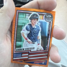 2026 Panini Stars & Stripes Prizm - Andrew Costello #32 Orange Parallel