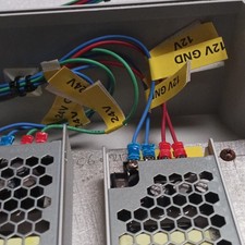 Set 12 &24v Mean Well UHP Enclosed SMPS UHP-350-24 & UHP-200-12 12V/24V 100-240V