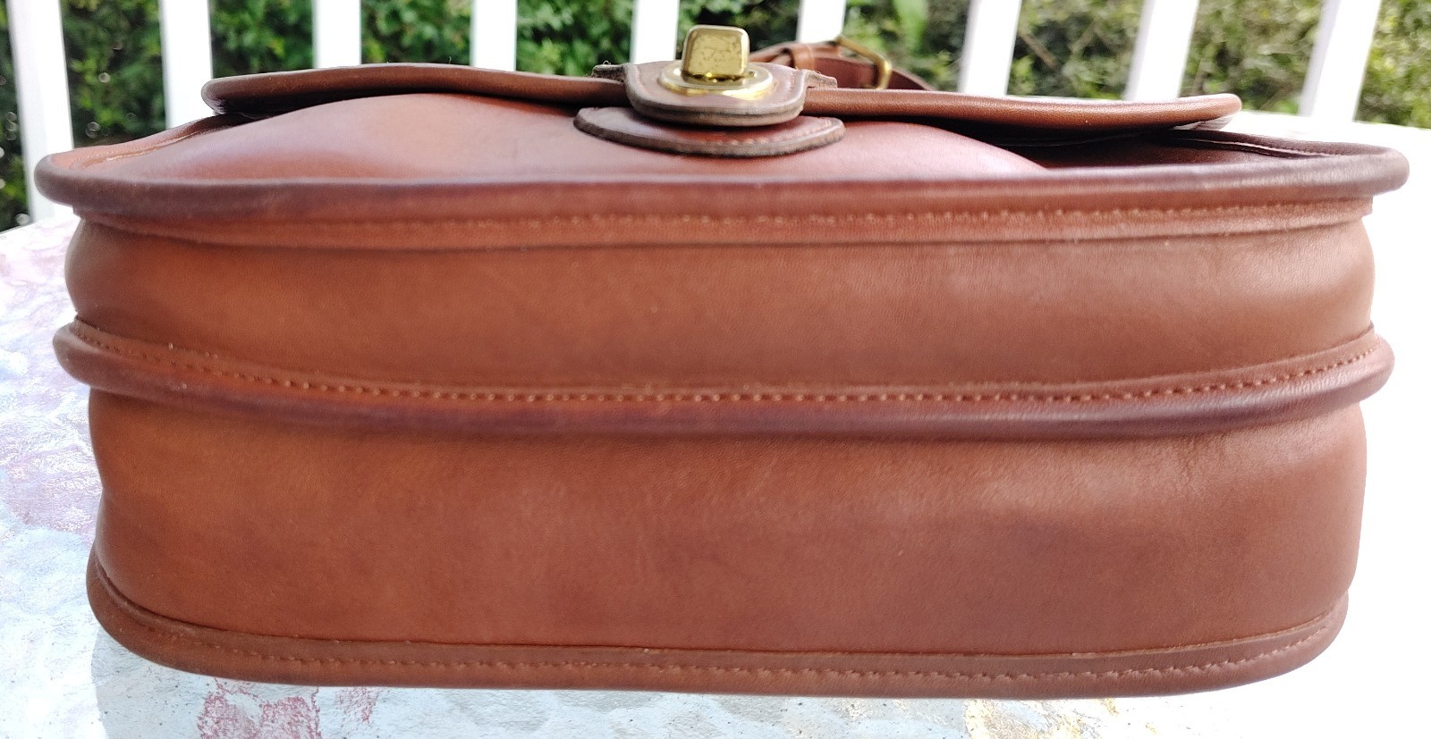 Coach SMALL Vintage 9954 Prairie Cognac Leather C… - image 9