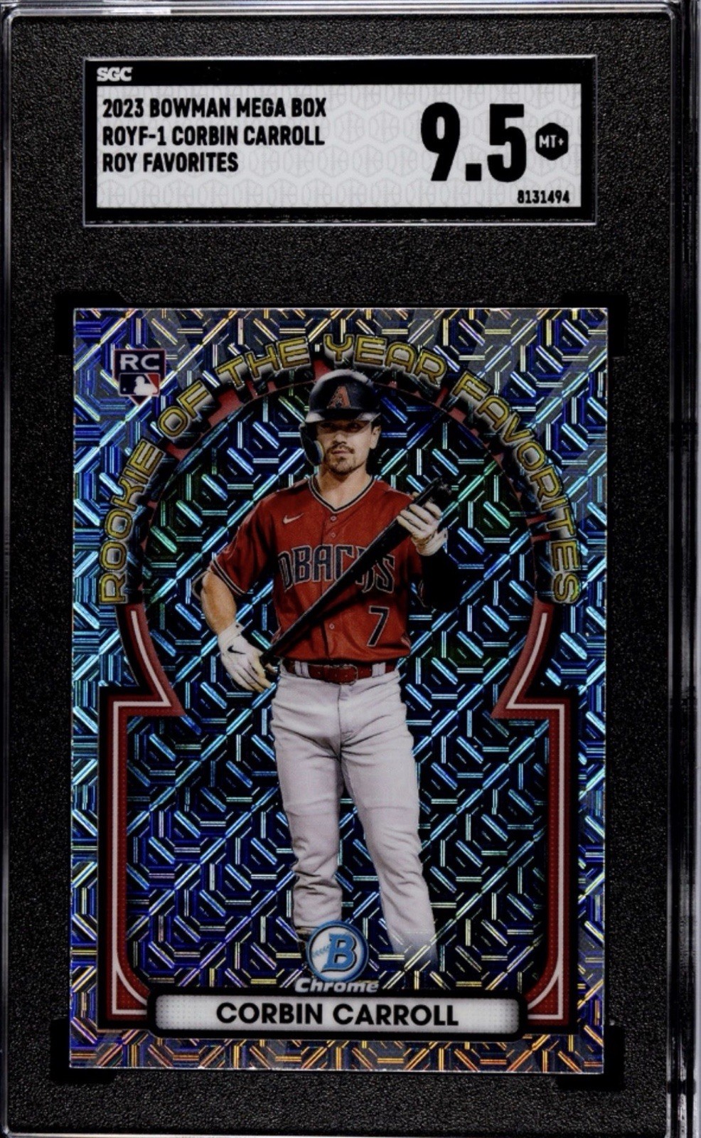 Bowman 2023 Mega Box Corbin Carroll #ROYF-1 ROY Favorites RC SGC 9.5