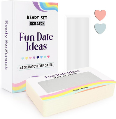 Ready Set Scratch - 50 Scratch off Date Night Ideas & Game Cards - Extra Scratch