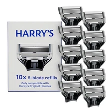 Harry's Original Razor Blades for Men - 10 Count - Premium Razor Blade Refill Ca