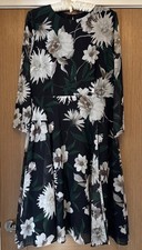 Hobbs Fit And Flair Dress Size 12 Floral Floaty Lined Chiffon