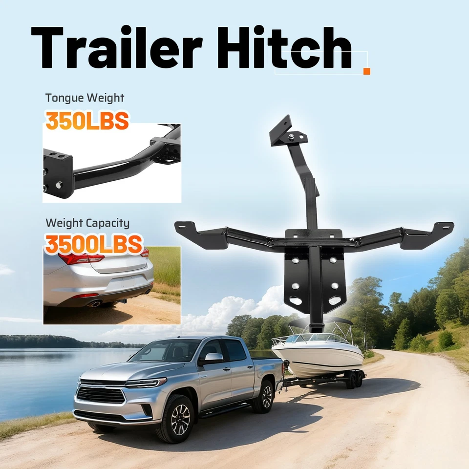 Class 2 Trailer Hitch 1.25" Receiver For Chevy Impala Malibu Limited 2013-2020 Foto 4 de 4