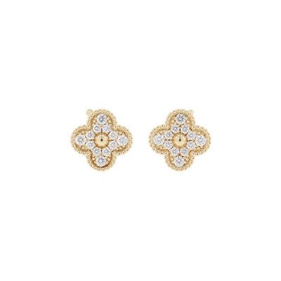 Van Cleef & Arpels Vintage Alhambra Ohrring 18K Gelbgold VCARA44700