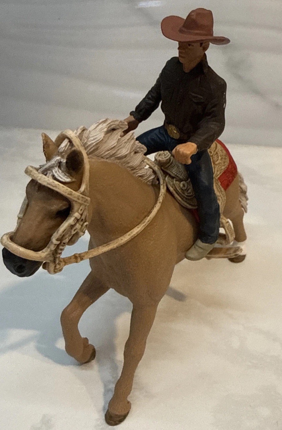 Schleich Horse, Rider, Saddle And Bridle Playset