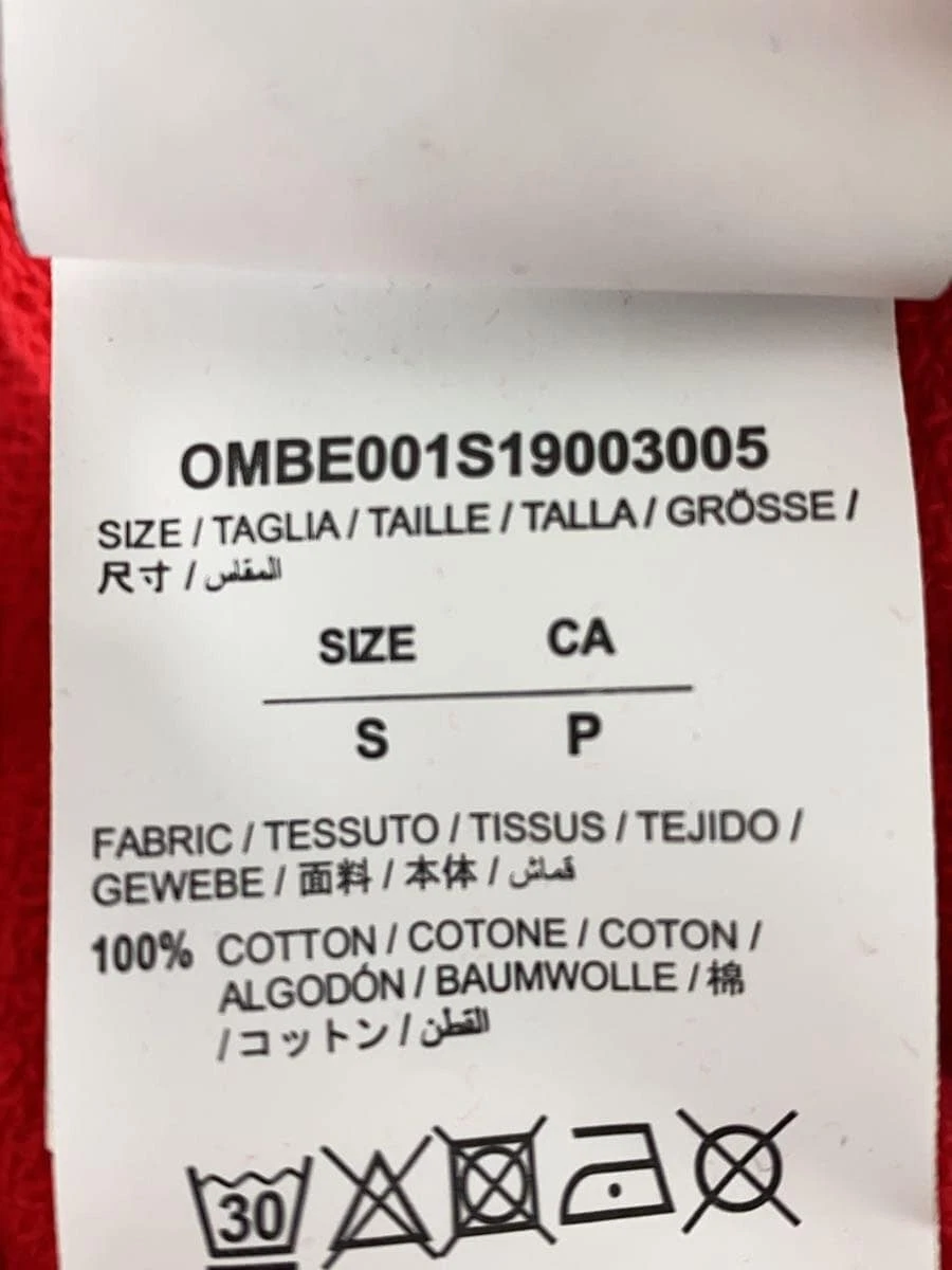 OFF WHITE Felpa con cappuccio zip OFFWHITE rossa S usata