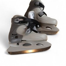 CCM Tyke Expandable Youth Ice Skates Large Gray Adjustable Recreational Size 8-1