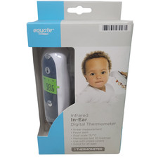 Equate Infrared In-Ear Digital Thermometer Good For All Ages Fever Alert New