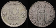 1917 Norway 10 ore