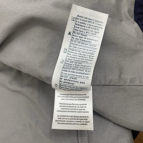 Carhartt Jacket Mens 2XL Full Swing FR Quick Duck Navy Blue Cat2 Workwear Coat - Picture 11 of 12