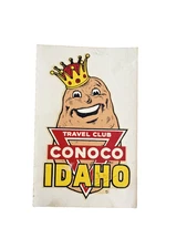 Vintage Idaho Travel Club Conoco Label