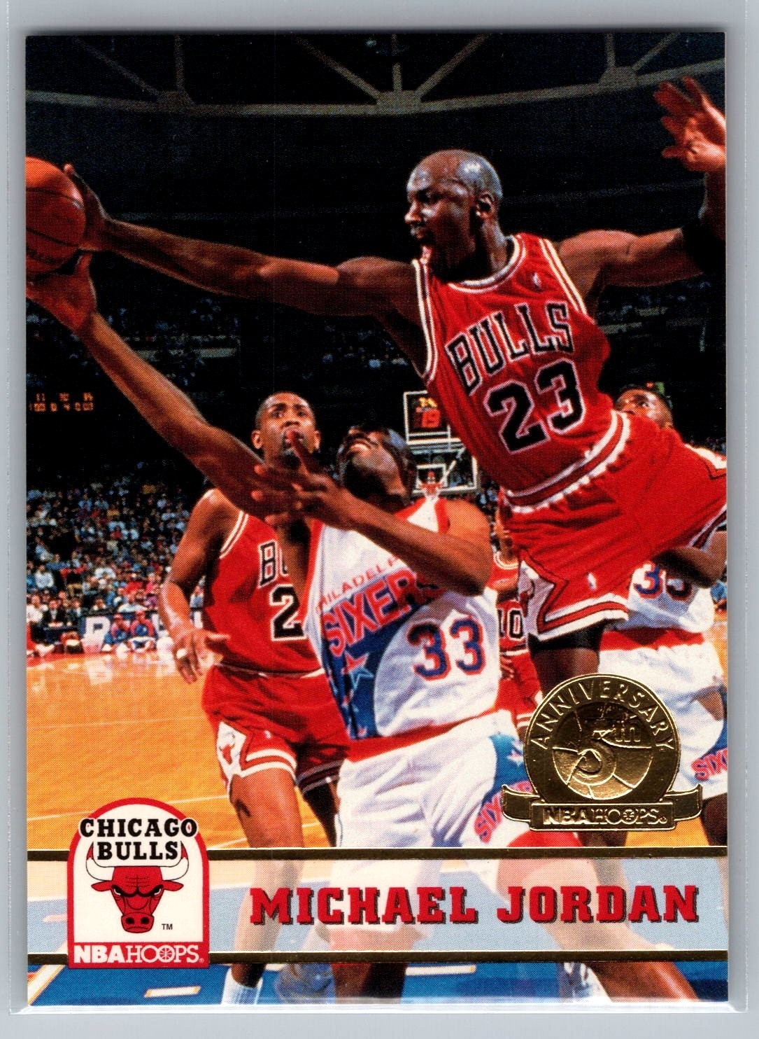 1993-94 NBA Hoops - Michael Jordan #28 Fifth Anniversary - HOF NM