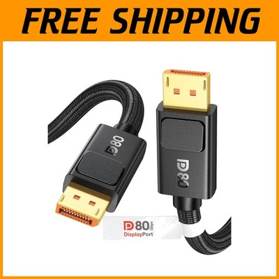 High-Speed DisplayPort Cord 2.1 6.6FT - 8K@240Hz