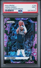 JADEN HARDY 2024-25 PANINI PRIZM BASKETBALL LOTUS FLOWER /18 PSA 9 Q3490