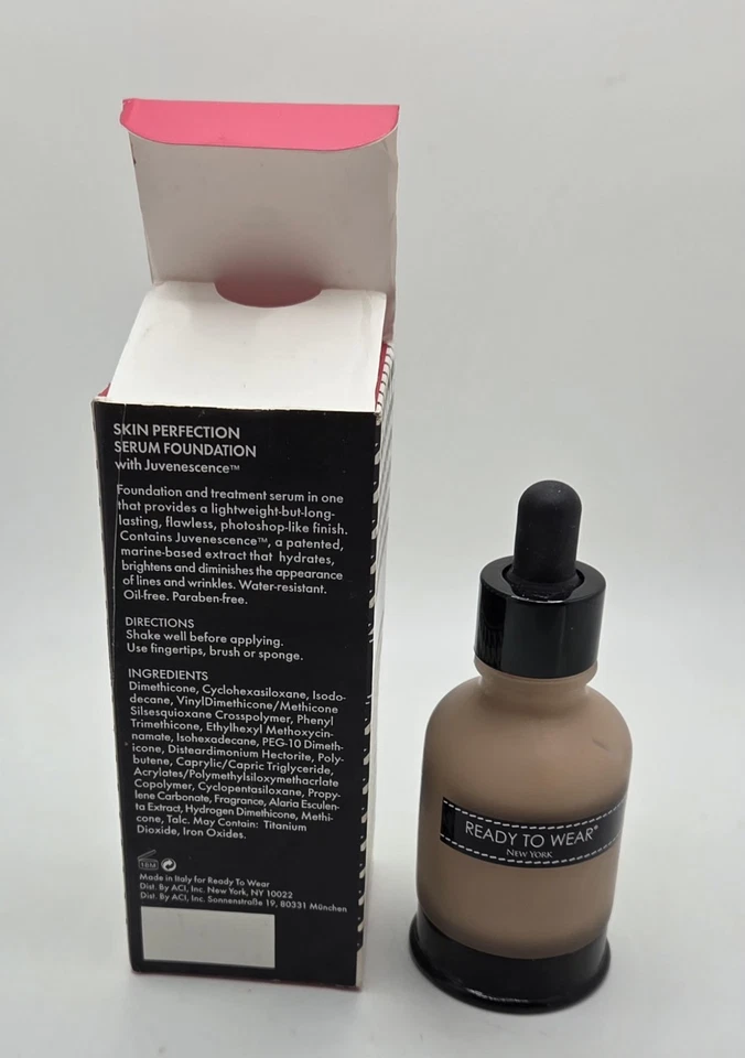 Base en suero Ready To Wear Skin Perfection Deep Medium 0,85 oz NUEVA Foto 2 de 4