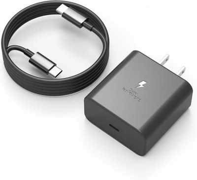 New 45W Fast Charger Power Adapter/6FT Type C to Type C Cable For Samsung/iPhone