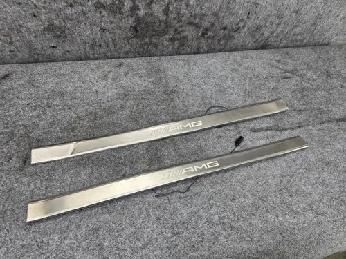 Door Scuff Sill Sills Step Plate Illuminate Set Mercedes W216 CL65 CL63 AMG OEM