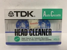Vintage 1987 TDK Audio Cassette Head Cleaner #HCL-11, New Sealed