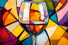 Bar Abstract Geometric Pop Art Canvas Home Decor Wall Art Poster Prints Painting