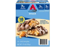 Atkins Caramel Chocolate Nut Roll Snack Bars 18 Count Low Carb Keto