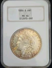 1880-S Morgan Silver Dollar - NGC MS64 Nicely Toned