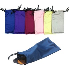 6 Micro Fiber Sunglasses Carrying Pouch Case Bag Storage Sleeve Holder