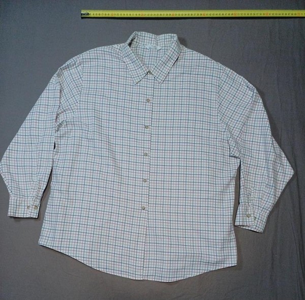 Men Marks & Spencer Shirt White Cotton 46 / 3XL /