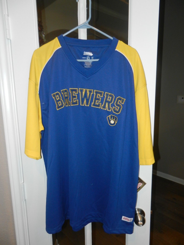 MILWAUKEE BREWERS JERSEY "2XL" STITCHES "NEW" 100% POLYESTER - TAGS W/ HOLOGRAM - Picture 8 of 9