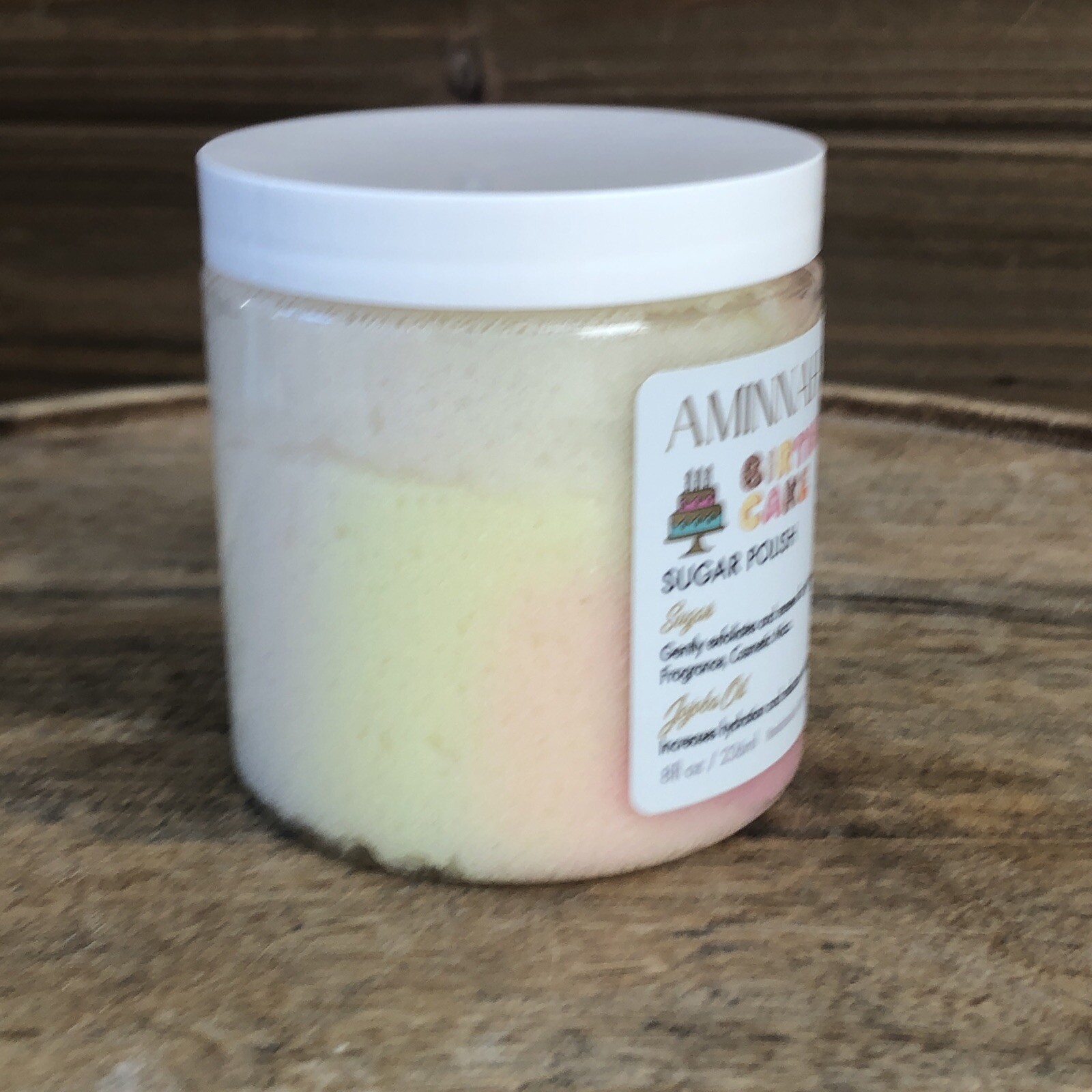 AMNH Birthday Cake Sugar Polish Shea Body Butter 8oz NEW ― #CA52