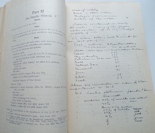 1911 MANUSCRIPT GEOLOGY BOOK Stanford University Handwritten Geological Notes - Picture 16 of 24