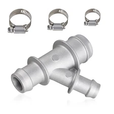 Radiator Coolant Pipe Y Coupling Aluminum Alloy for Cadillac Escalade 2002-2013