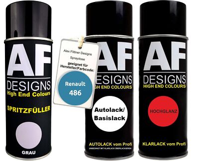 Spritzfüller Set für Renault 486 Chaffoteaux Et Maury Bleu Klarlack Spritzfüller