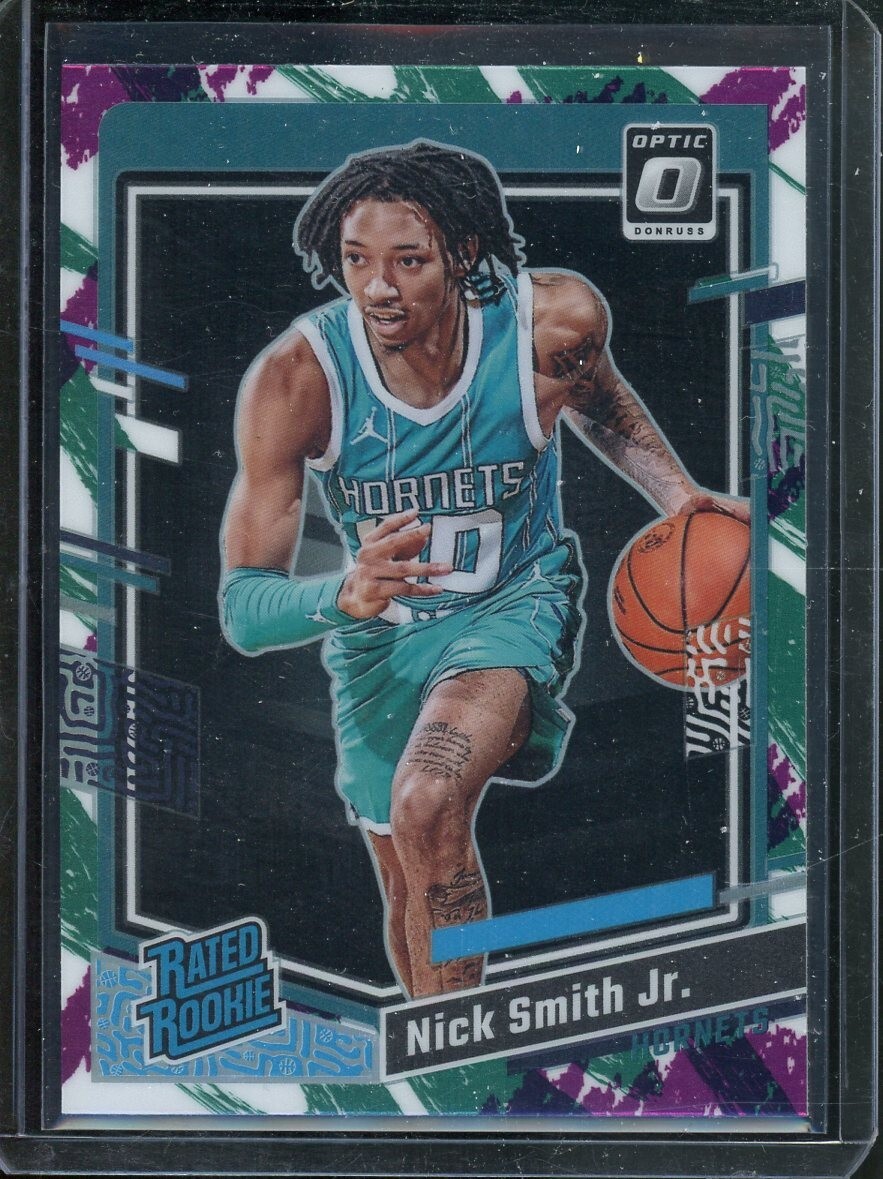 2023 Panini Optic Nick Smith Jr Jazz SP Rated Rookie RC #224 Hornets