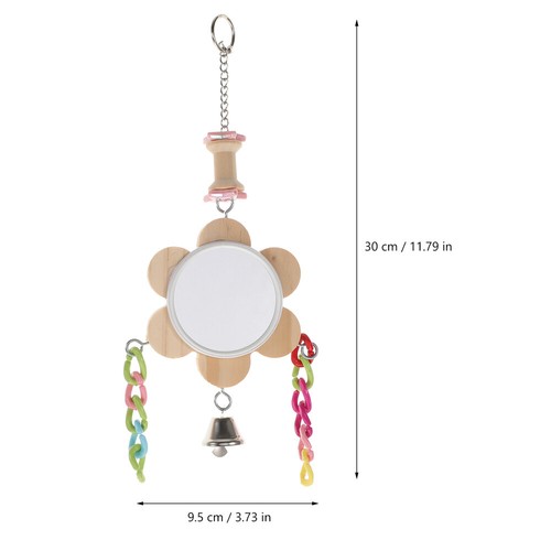 Miroir ara perroquet cage miroir oiseau grimpage jouet perroquet balançoire vendu jouets à mâcher