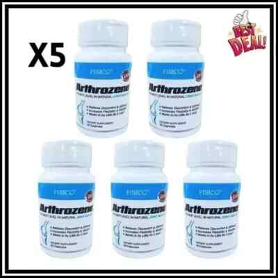 5x Fisico Arthrozene Natural Joint Health Supplement 30 Capsules